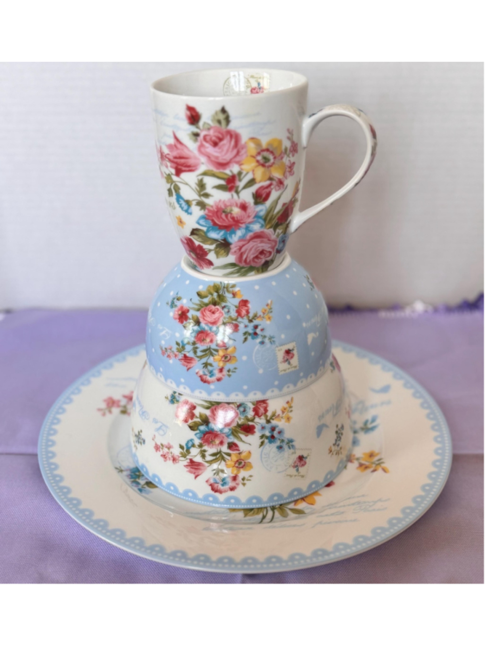 Jardin Secret Breakfast Set | Dora Papis Easy Life Design | Cottagecore Floral D